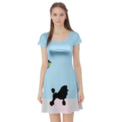 Woman Girl Lady Female Young Short Sleeve Skater Dress by Nexatart