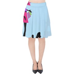 Woman Girl Lady Female Young Velvet High Waist Skirt by Nexatart