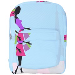 Woman Girl Lady Female Young Full Print Backpack by Nexatart