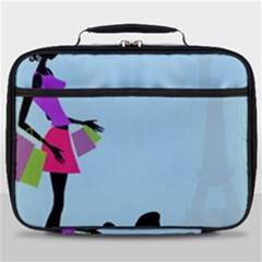 Woman Girl Lady Female Young Full Print Lunch Bag by Nexatart