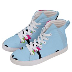 Woman Girl Lady Female Young Women s Hi-top Skate Sneakers by Nexatart