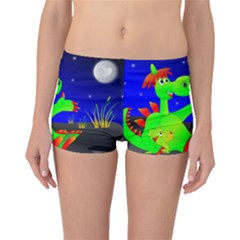 Dragon Grisu Mythical Creatures Boyleg Bikini Bottoms by Nexatart