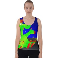 Dragon Grisu Mythical Creatures Velvet Tank Top