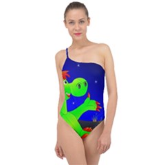 Dragon Grisu Mythical Creatures Classic One Shoulder Swimsuit