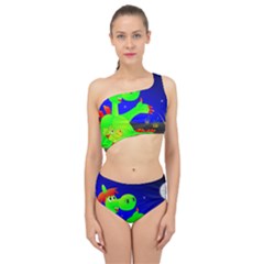 Dragon Grisu Mythical Creatures Spliced Up Two Piece Swimsuit