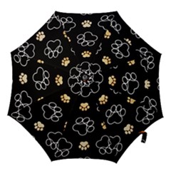 Dog Pawprint Tracks Background Pet Hook Handle Umbrellas (large) by Nexatart