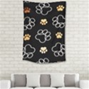 Dog Pawprint Tracks Background Pet Small Tapestry View2