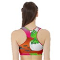 Dinosaur Dino Baby Dino Lizard Sports Bra with Border View2