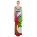 Dinosaur Dino Baby Dino Lizard Maxi Thigh Split Dress View1