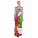 Dinosaur Dino Baby Dino Lizard Maxi Thigh Split Dress View2