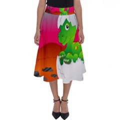 Dinosaur Dino Baby Dino Lizard Perfect Length Midi Skirt by Nexatart