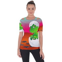 Dinosaur Dino Baby Dino Lizard Short Sleeve Top