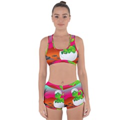 Dinosaur Dino Baby Dino Lizard Racerback Boyleg Bikini Set by Nexatart