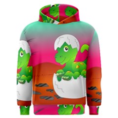 Dinosaur Dino Baby Dino Lizard Men s Overhead Hoodie