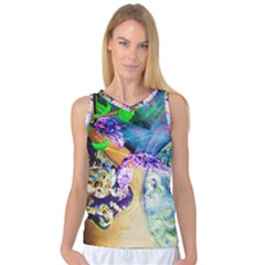 Blue Lilac On A Countertop 3 Women s Basketball Tank Top by bestdesignintheworld