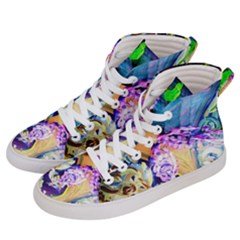 Blue Lilac On A Countertop 3 Men s Hi-top Skate Sneakers