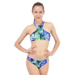 Lilac 3 High Neck Bikini Set