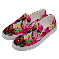 Flamingo   Child Of Dawn 5 Men s Canvas Slip Ons by bestdesignintheworld