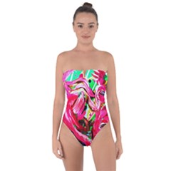 Flamingo   Child Of Dawn 5 Tie Back One Piece Swimsuit by bestdesignintheworld