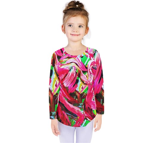 Flamingo   Child Of Dawn 5 Kids  Long Sleeve Tee by bestdesignintheworld