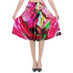 Flamingo   Child Of Dawn 5 Flared Midi Skirt by bestdesignintheworld