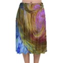 June Gloom 2 Velvet Flared Midi Skirt View1