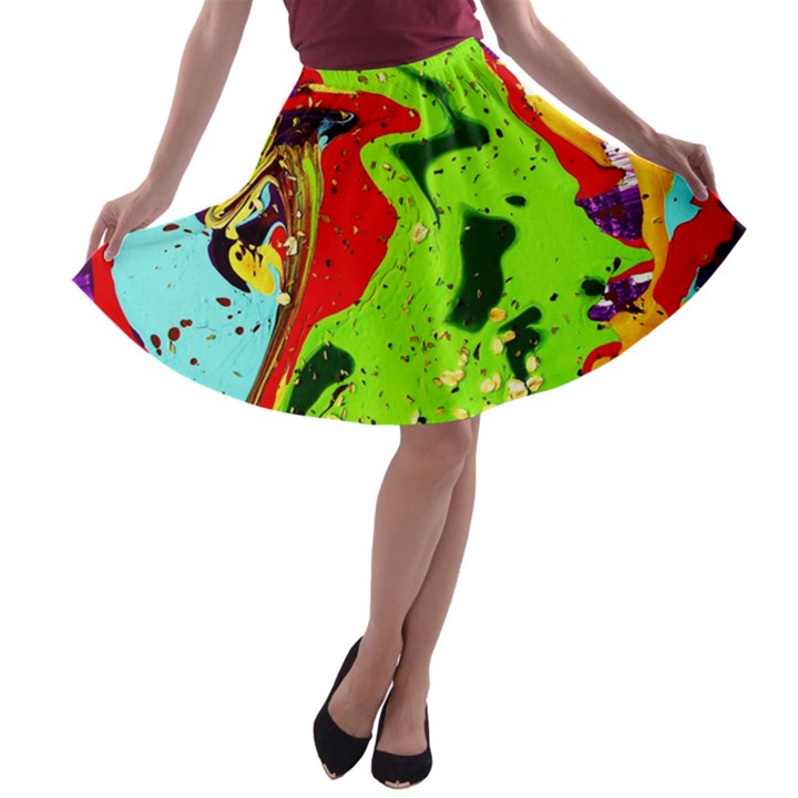 Untitled Island 3 A-line Skater Skirt