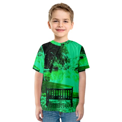 Hot Day In Dallas 24 Kids  Sport Mesh Tee by bestdesignintheworld