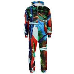 Depression 4 Hooded Jumpsuit (men)  by bestdesignintheworld