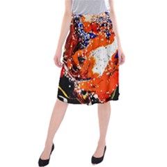 Smashed Butterfly 2 Midi Beach Skirt by bestdesignintheworld