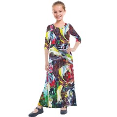 Eden Garden 12 Kids  Quarter Sleeve Maxi Dress by bestdesignintheworld