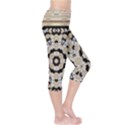 Wood Butterflies And Wood Hearts In Harmony Capri Leggings  View4