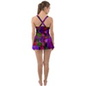 Geometric Ruffle Top Dress Swimsuit View2