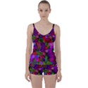 Geometric Tie Front Two Piece Tankini View1