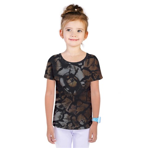 Earth Texture Tiger Shades Kids  One Piece Tee by LoolyElzayat