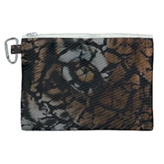 Earth Texture Tiger Shades Canvas Cosmetic Bag (xl) by LoolyElzayat