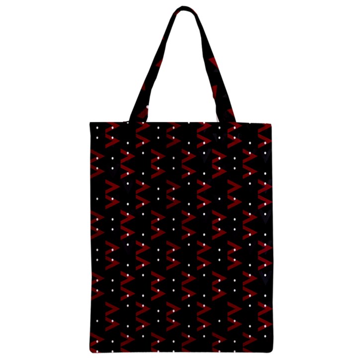 Intricate Polygons Pattern Zipper Classic Tote Bag