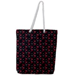 Intricate Polygons Pattern Full Print Rope Handle Tote (large) by dflcprints