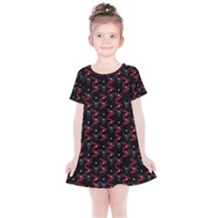 Intricate Polygons Pattern Kids  Simple Cotton Dress by dflcprints