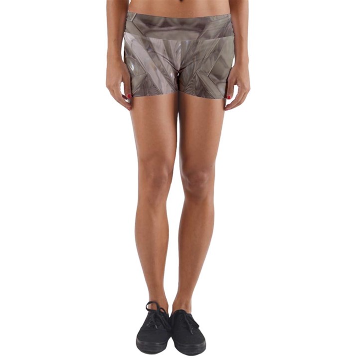 Cut Crystal Yoga Shorts