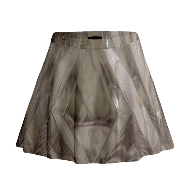 Cut Crystal Mini Flare Skirt