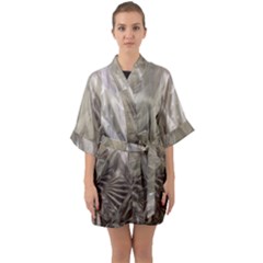 Cut Crystal Quarter Sleeve Kimono Robe