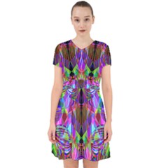 Geometric Adorable In Chiffon Dress