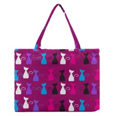 Cats Zipper Medium Tote Bag by luizavictorya72