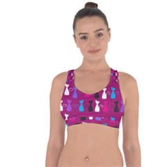 Cats Cross String Back Sports Bra by luizavictorya72