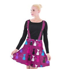 Cats Suspender Skater Skirt by luizavictorya72