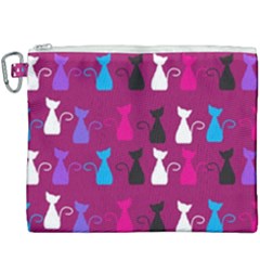 Cats Canvas Cosmetic Bag (xxxl) by luizavictorya72