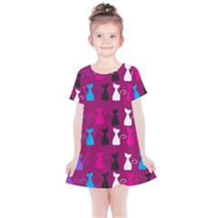 Cats Kids  Simple Cotton Dress