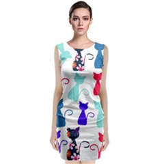 Cats Classic Sleeveless Midi Dress