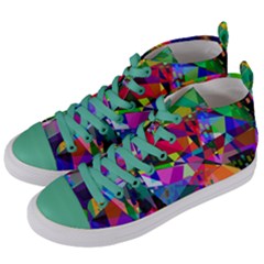 Abstraction Women s Mid-top Canvas Sneakers